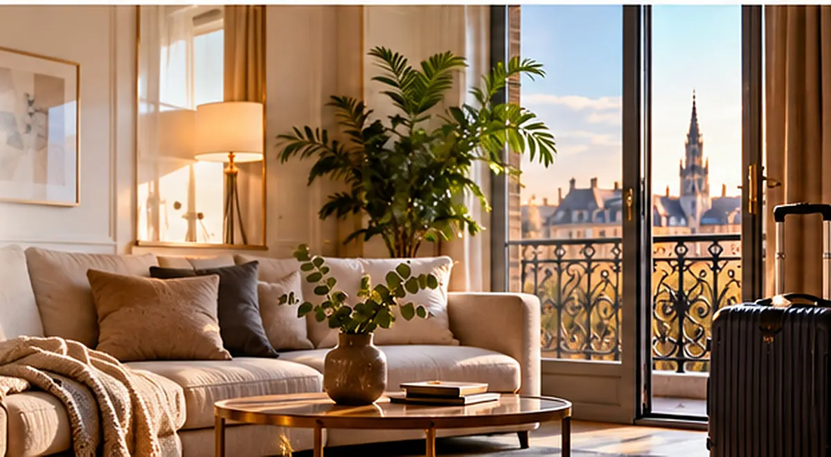 A holiday apartment living room (sample image)